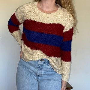 forever 21 cozy striped knitted sweater!